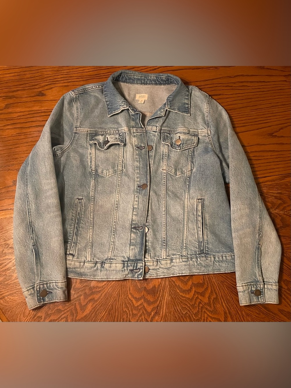 Women’s a.n.a Light Blue Denim Jean Jacket Size XL